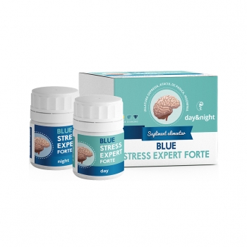 BLUE STRESS EXPERT FORTE 24 Day&Night - 100% természetes stressz elleni táplálékkiegészítő