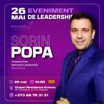 Liderul de mâine. Comunicare și influență marca John Maxwell Leadership - 1 bilet VIP