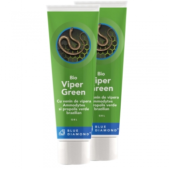 PACHET PROMOTIONAL 2 geluri Viper Green Bio cu venin de vipera si propolis verde brazilian la 100 ml