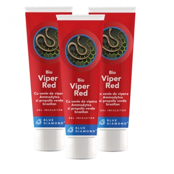 PACHET PROMOTIONAL 3 Geluri Viper Red Bio gel incalzitor cu venin de vipera la 100 ml